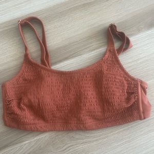 Xhilaration Brown Orange Swimsuit Top Size X